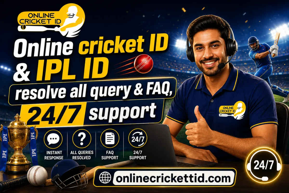 Online cricket ID & IPL ID resolve all query & FAQ, 24/7 support