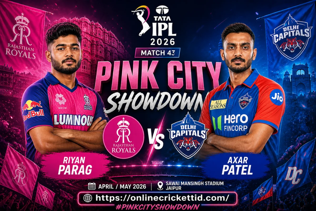 RR vs DC, IPL 2026 Match 43: Pink City Showdown