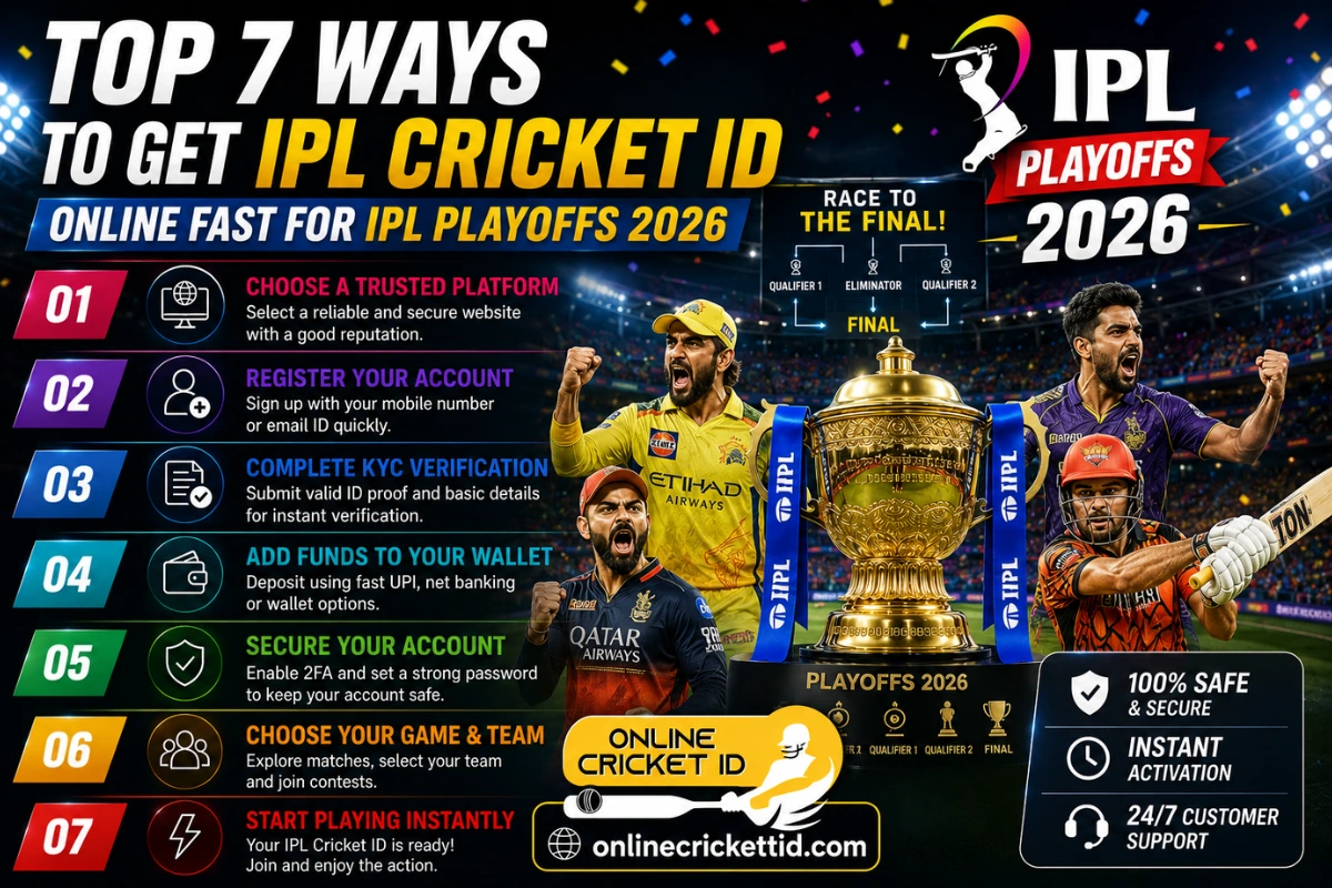 Top 7 Ways to Get IPL Cricket ID Online Fast for IPL Playoffs 2026